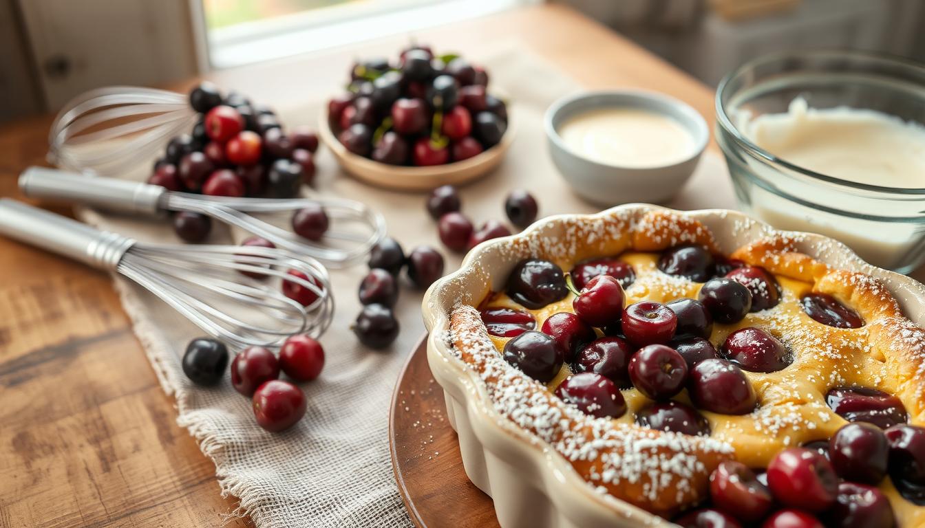 Clafoutis aux cerises technique de préparation