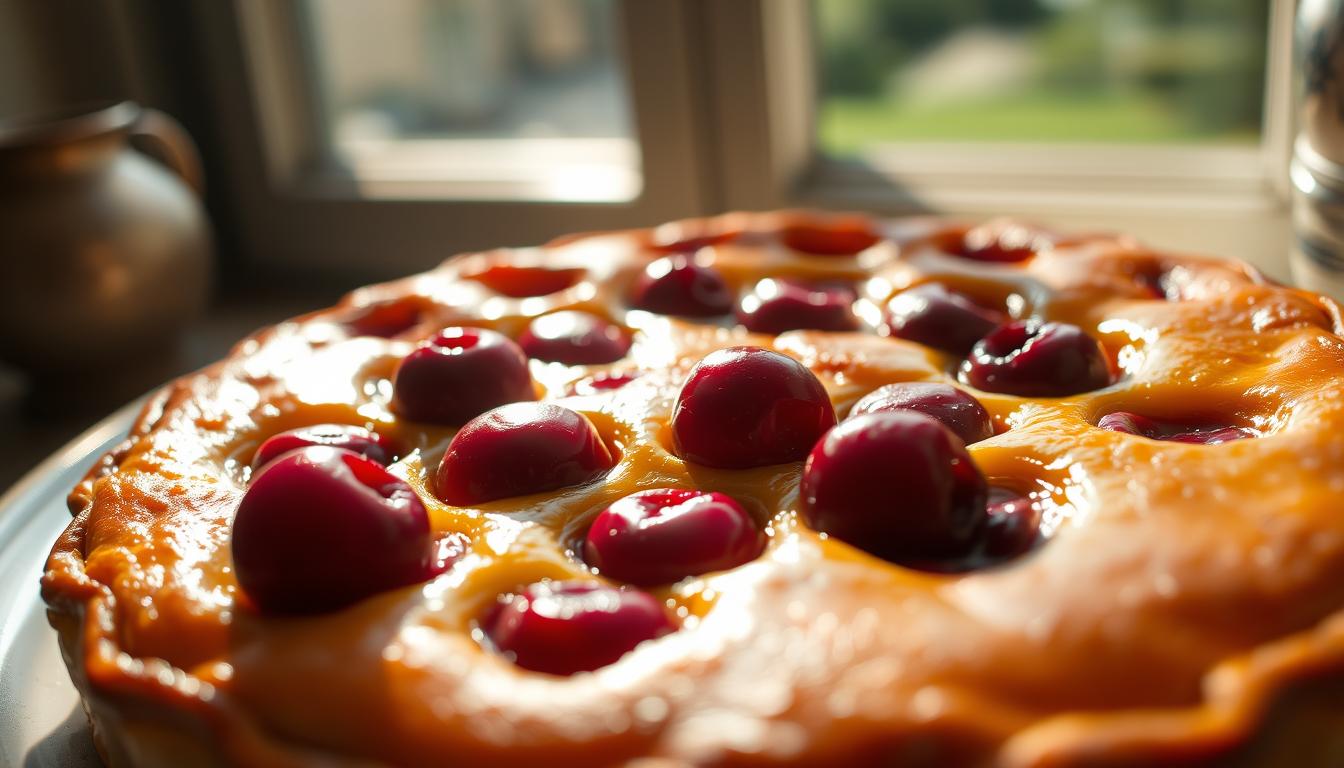 Clafoutis aux cerises traditionnel français