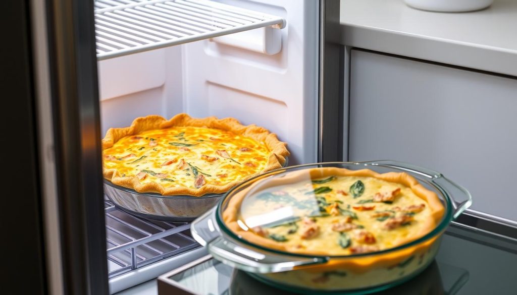 Conservation de quiche au thon