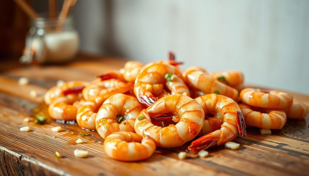 Conservation des crevettes sautées