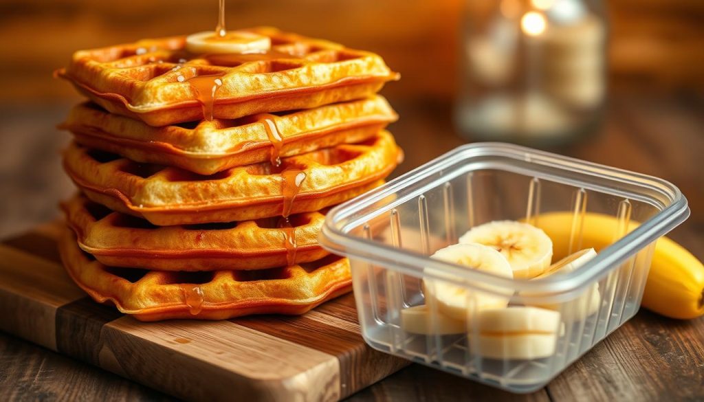 Conservation des gaufres moelleuses à la banane