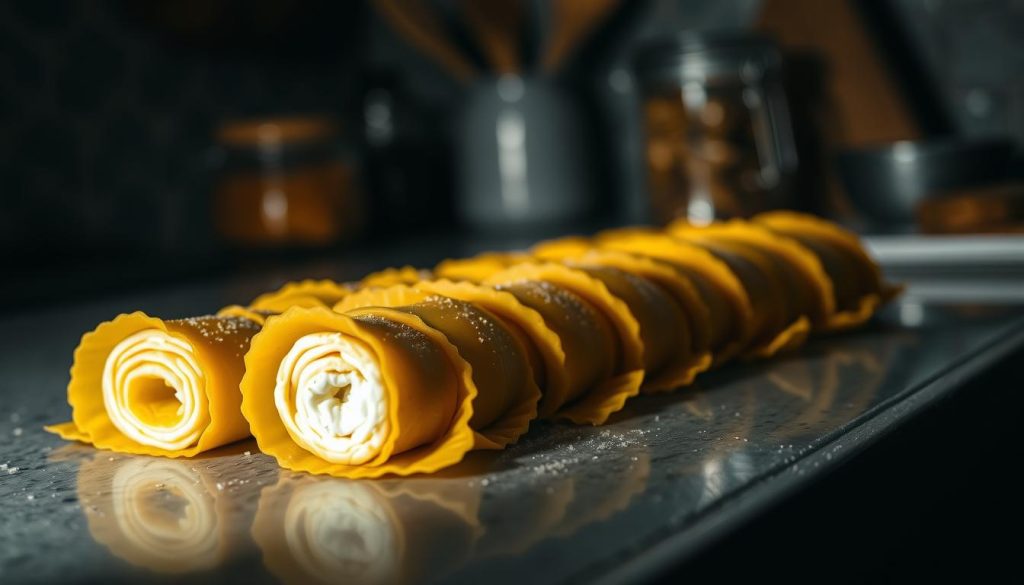 Conservation des pasta roll-ups