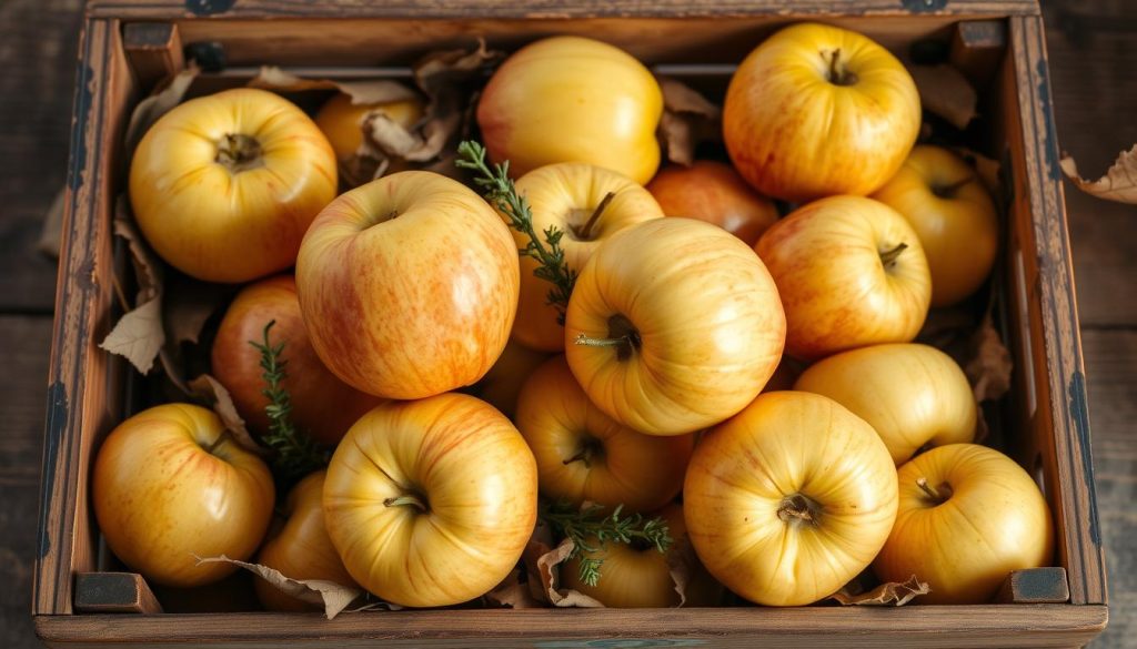 Conservation des pommes duchesse maison