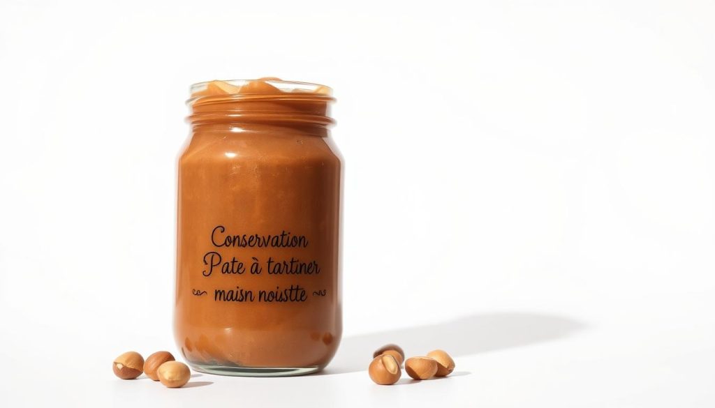 Conservation pâte à tartiner maison noisette