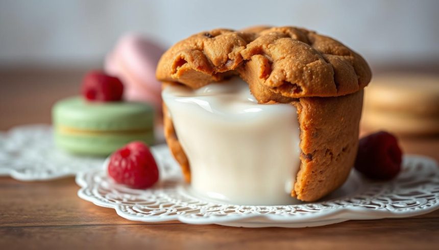 Cookie shot au lait dessert gourmand
