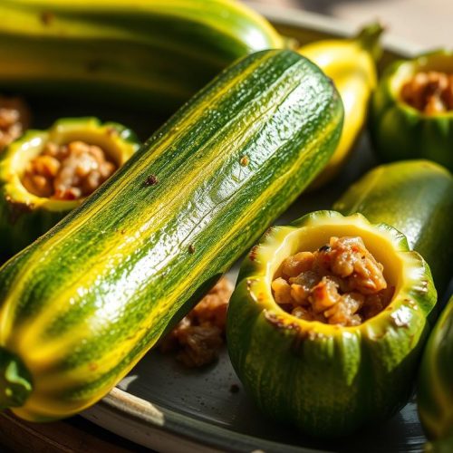 Courgettes farcies légères recette