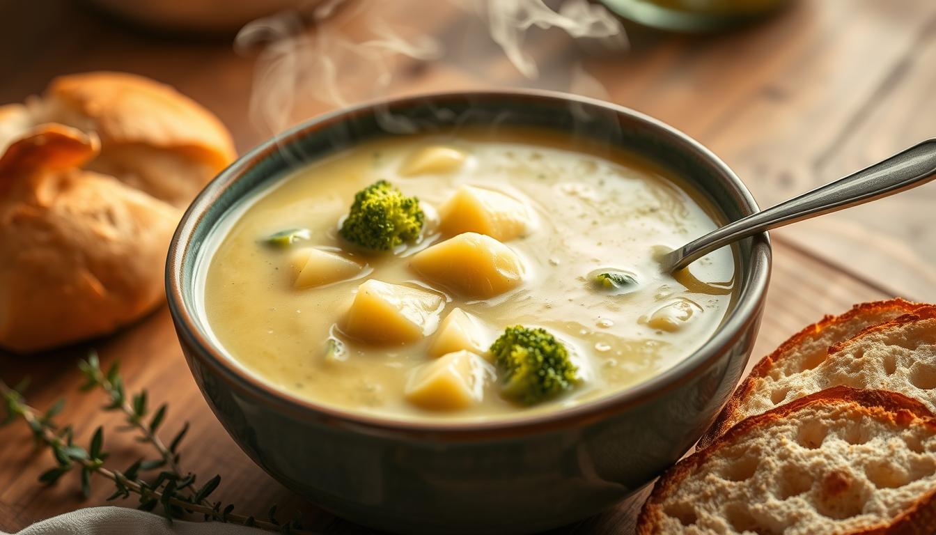 Crème de brocoli et pommes de terre