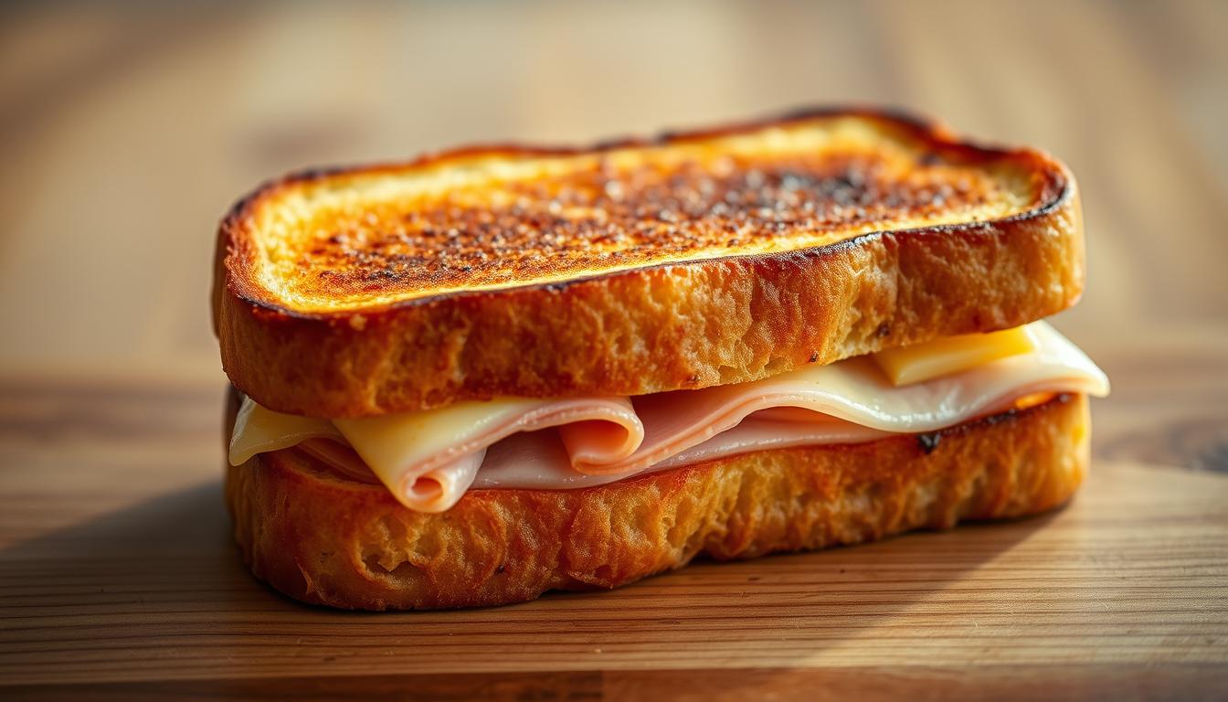 Croque-monsieur au four croustillant