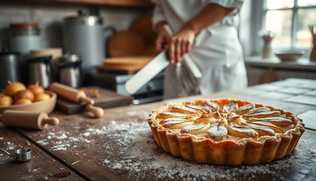 Cuisson de la Tarte Bourdaloue