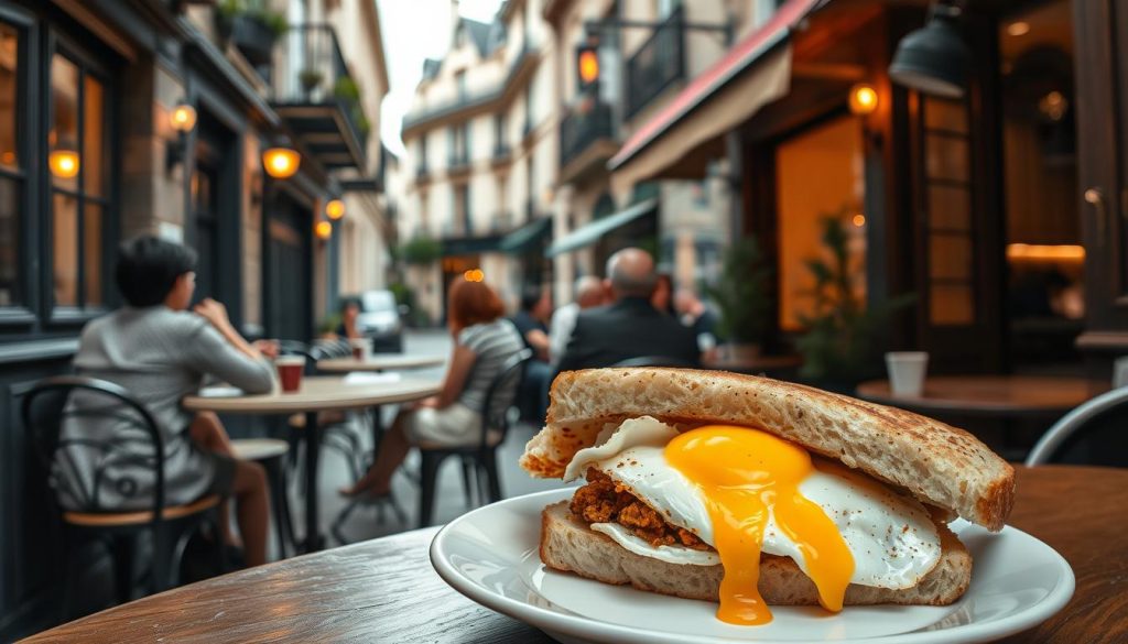 Egg sandwich coréen dans les restaurants français