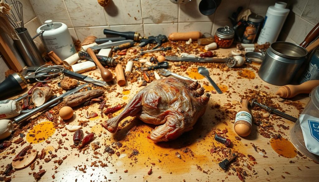 Erreurs de préparation confit de canard
