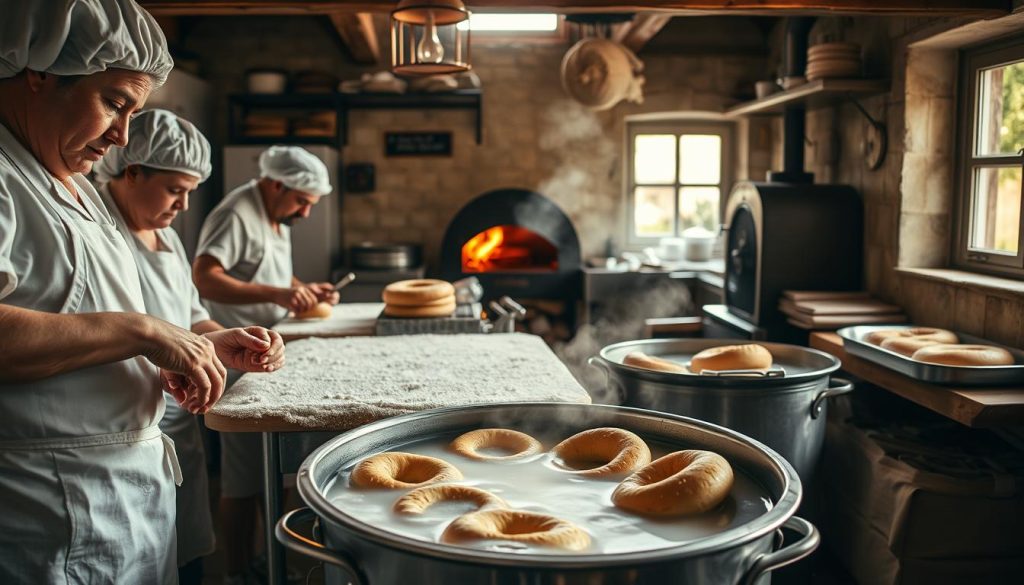 Fabrication artisanale de bagels