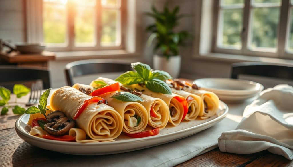 Garnitures créatives pour pasta roll-ups