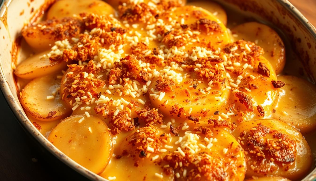 Gratin express de pommes de terre et fromage