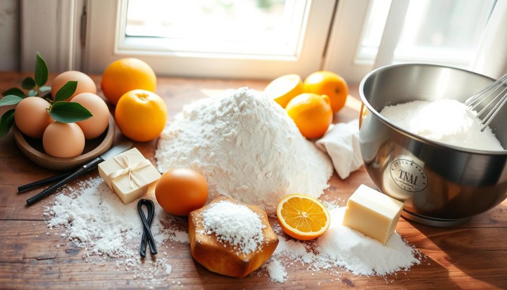 Ingrédients pour brioche maison