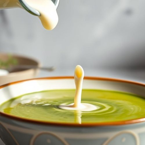 Lait d'amande pour velouté de courgette