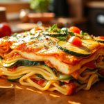 Lasagnes aux légumes et tofu soyeux