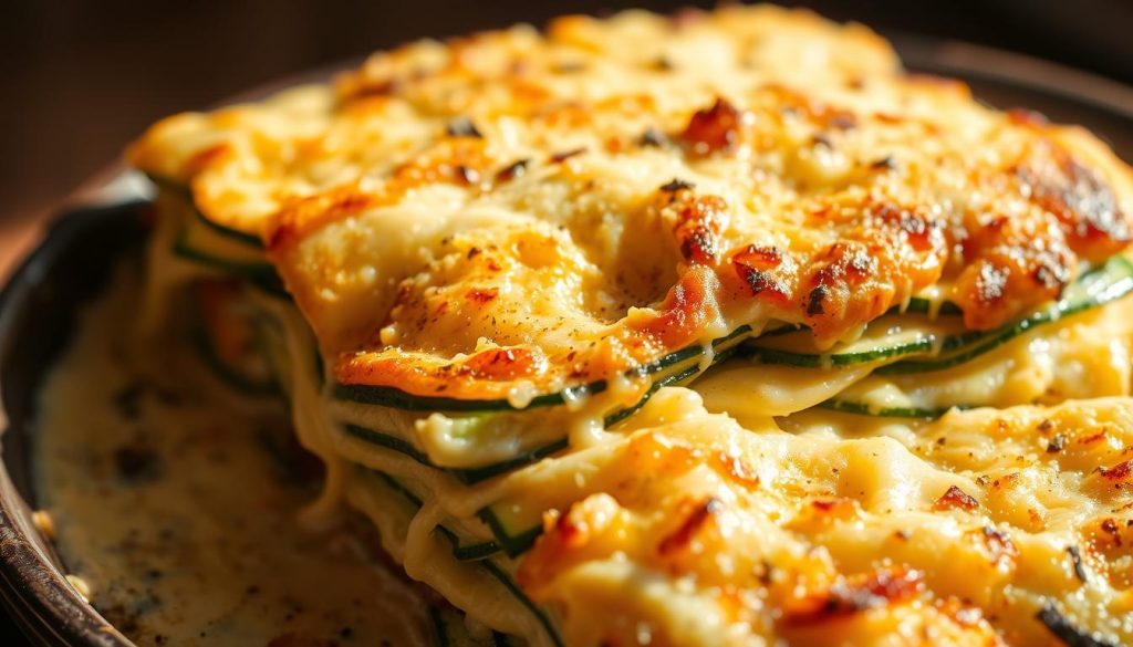 Lasagnes de courgettes gratinées