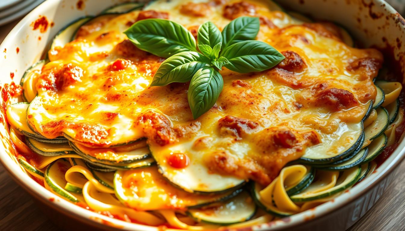 Lasagnes de courgettes sans pâte végétarienne