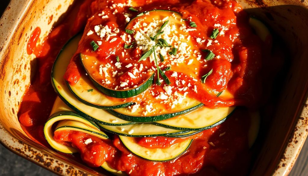 Lasagnes personnalisées de courgettes