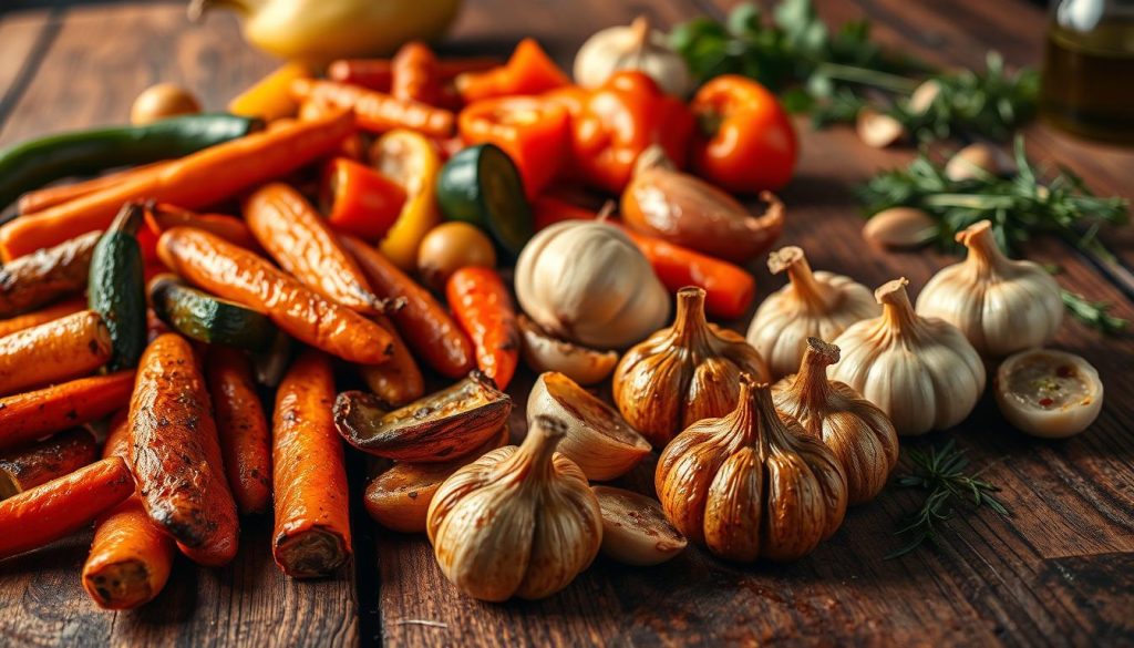 Légumes rôtis préparés avec soin