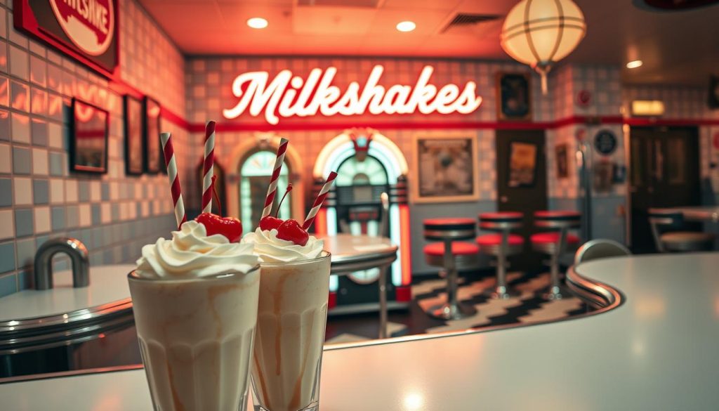 Milkshake style diner américain