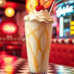 Milkshake vanille façon diner US