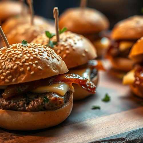 Mini burgers apéritifs bouchées