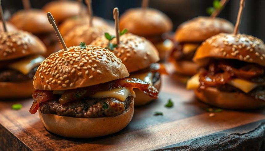 Mini burgers apéritifs bouchées