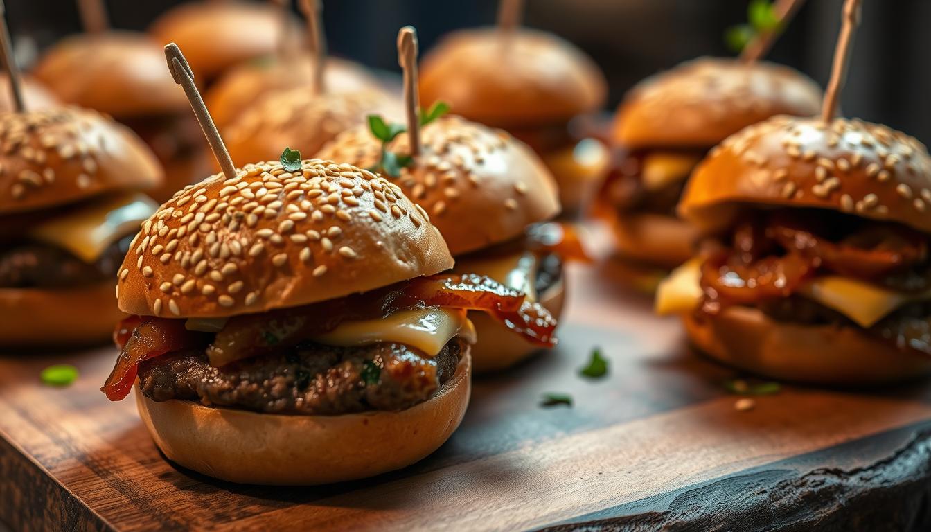 Mini burgers apéritifs bouchées