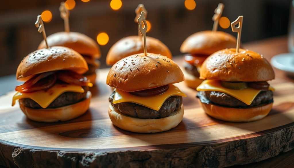 Mini burgers apéritifs tendance