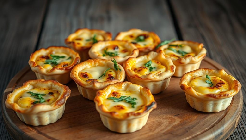 Mini quiches au fromage apéritives
