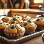 Muffins aux myrtilles healthy