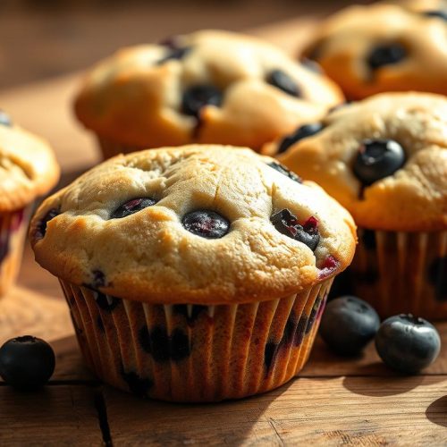 Muffins moelleux aux myrtilles