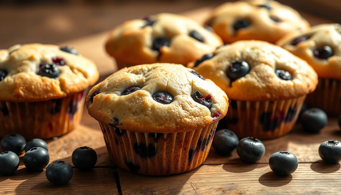 Muffins moelleux aux myrtilles