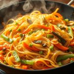 Nouilles sautées express aux légumes rapides