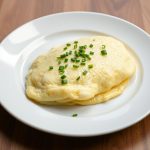 Omelette blanche aux herbes délicieuse