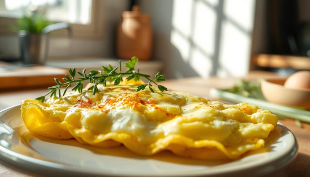 Omelette blanche aux herbes traditionnelle