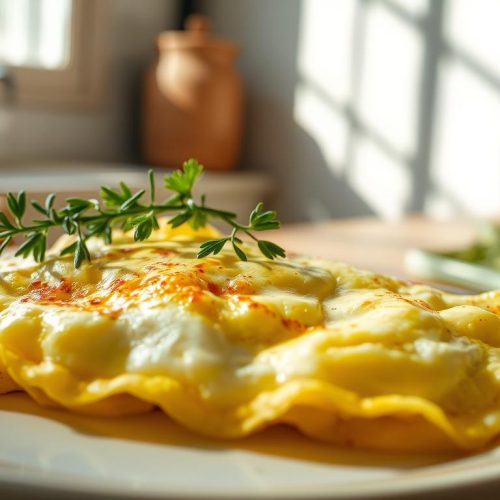 Omelette blanche aux herbes traditionnelle