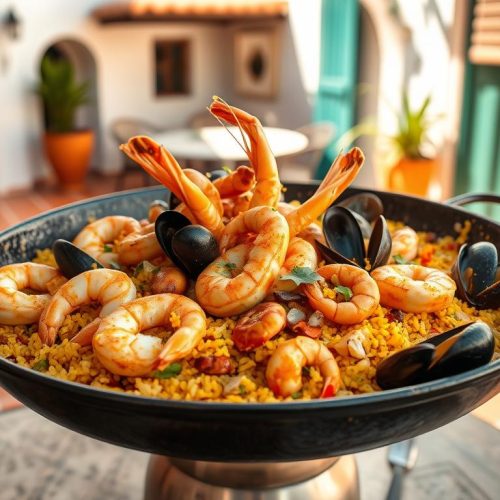 Paella express aux fruits de mer rapide