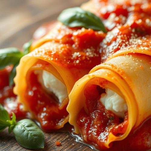 Pasta roll-ups à la ricotta recette italienne