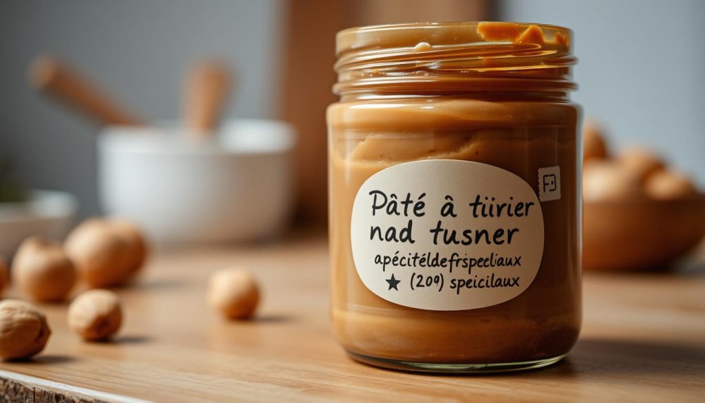 Pâte à tartiner adaptée aux régimes spéciaux