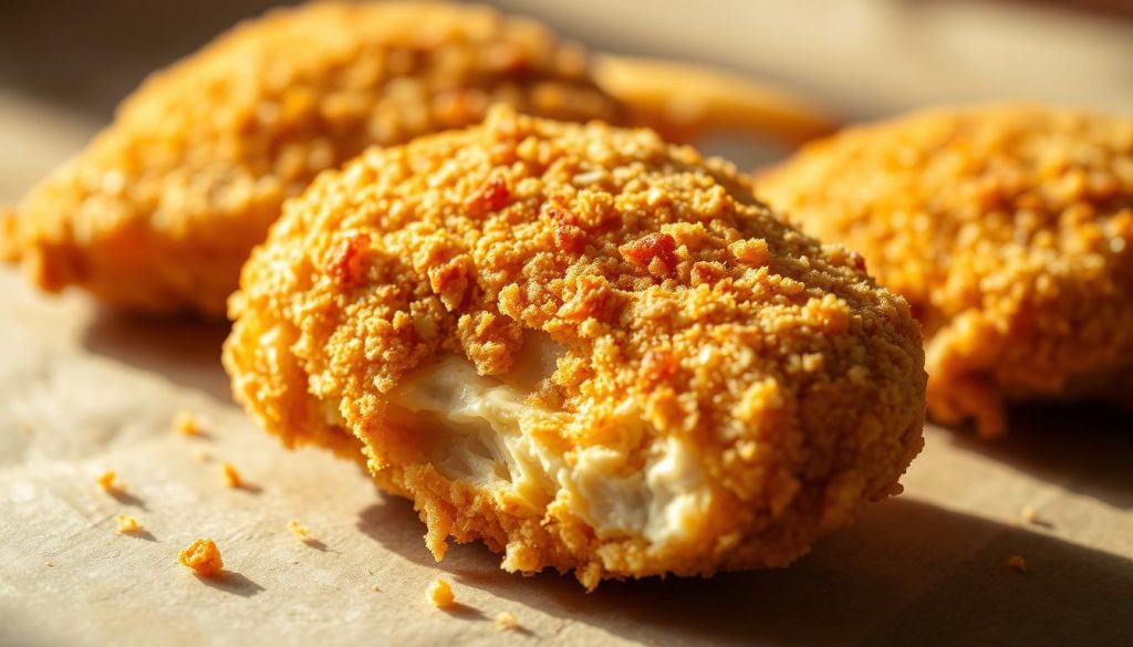 Poulet pané croustillant préparation panure