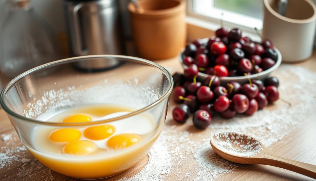 Préparation de la pâte à Clafoutis