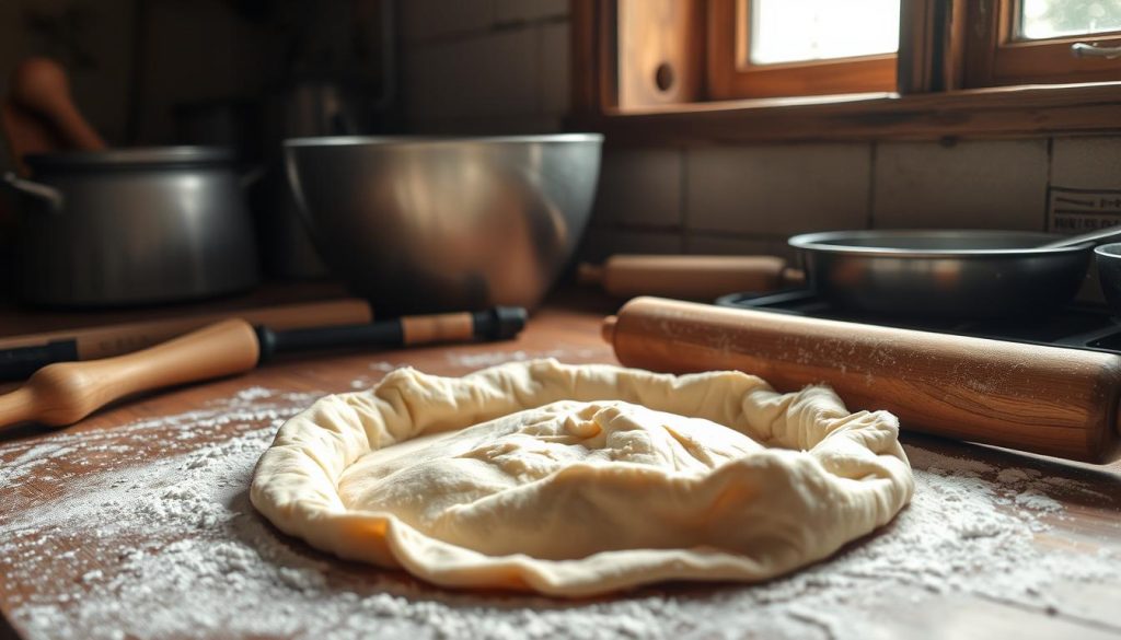 Préparation de pâte pour tarte rustique