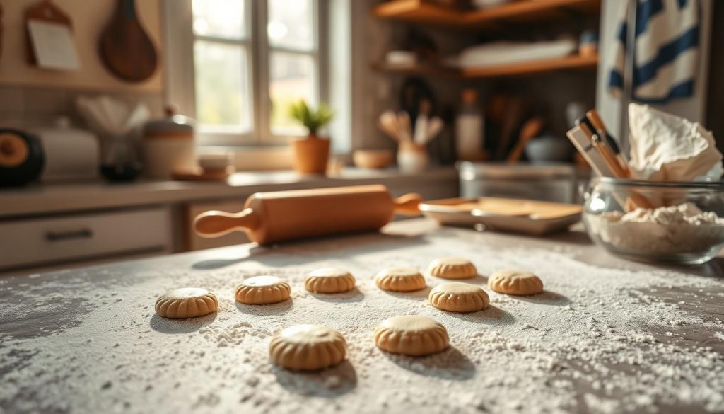 Préparation des biscuits sablés