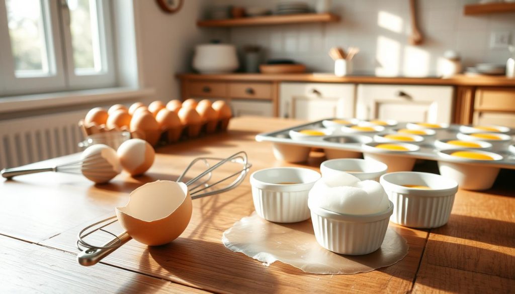 Préparation des cloud eggs étape par étape