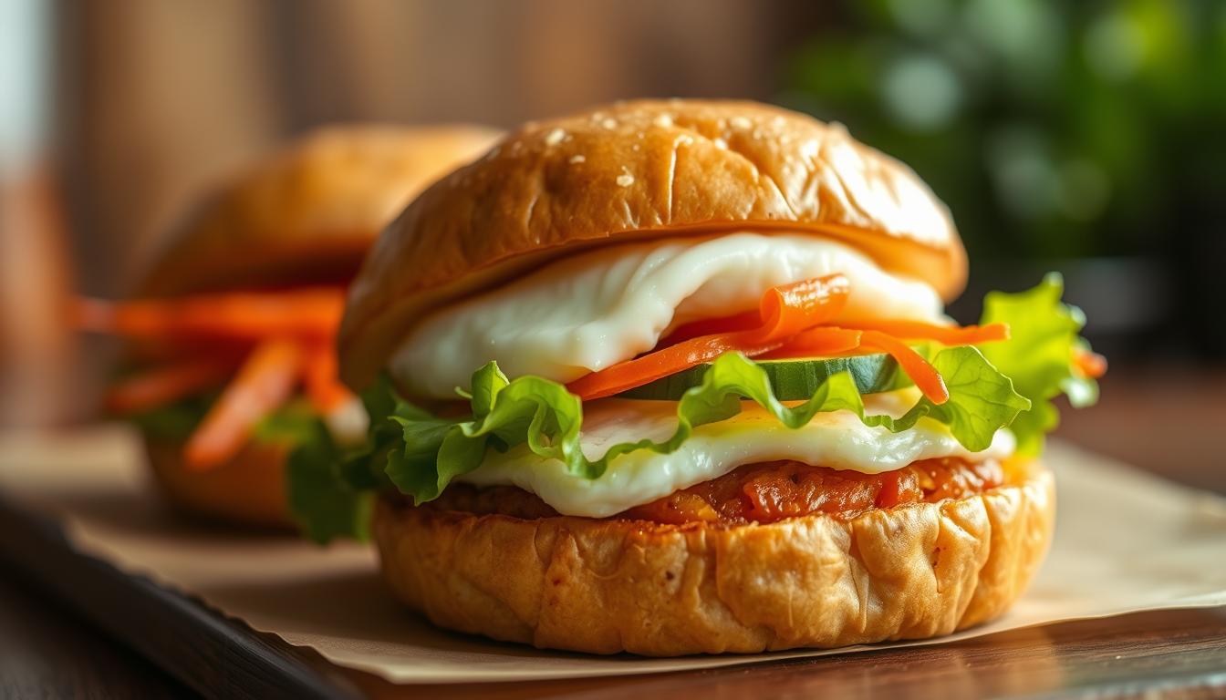 Préparation egg sandwich coréen