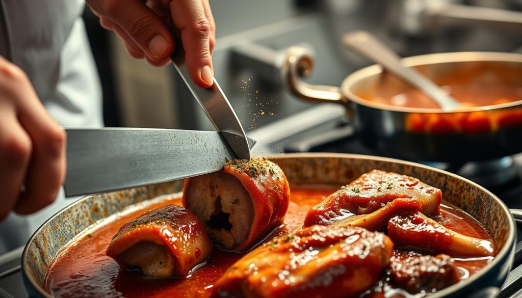Préparation osso buco technique