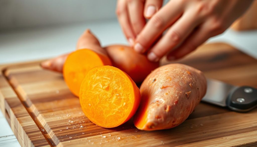 Préparation patate douce pour tacos Préparation patate douce pour tacos